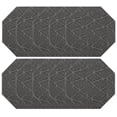 thumbnail image 1 of Furnish My Place Geometrical Pattern Indoor/Outdoor Refine Gray Rug, Abstract Area Rug, Doorway Mat, Contemporary Rug for Living Room, Entryway, Made in USA, 3' Octagon - Set of 10, 1 of 5