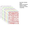 thumbnail image 4 of Paokuoon Colorful Letter Stickers Alphabet Stickers 12 Sheets Creative Vibrant Color Letter Symbol Stickers for DIY Scrapbooking Labels Water Bottle, 4 of 8
