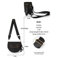 thumbnail image 3 of Bolso bandolera FEIBOON de nailon negro tipo riñonera, 3 of 6