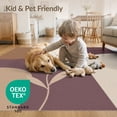 thumbnail image 4 of ODIKA 4'x6' Warm Earth Tones Contemporary Design Washable Area Rug Stylish Abstract Block Pattern Elegance Non-Slip, Chair-Friendly, Flatwoven for Home Office, Under Desk, 4 of 7