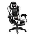 thumbnail image 1 of Silla Gamer Vidita GX2000 ergonómica negra y blanca con tapizado de poliuretano, 1 of 9