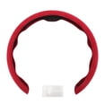 thumbnail image 1 of Funda para volante de cuero artificial PU ABS Protector de volante de automóvil Rojo 1 Pc, 1 of 6