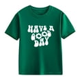 thumbnail image 2 of LNMQLPDBS Girls Tshirts Junior Tops Girls Oxford Shirt Brown Shirt Newborn Girl Clothes for 13 Year Old Girls Size 10-12 Clothes, Green 4-5 Years, 2 of 8