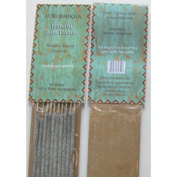 Gum Damar, Auroshikha Natural Resin Incense, 100% Pure Ingredients