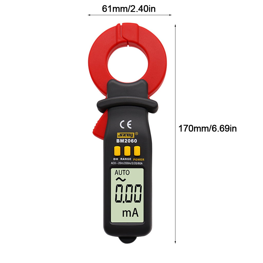 Reliable Clamp Current Voltage Clamp Meter AC Leakage Current Clamp Meter Current Measuring Tool For Labs Factories Radio-technologyb Professional New Users 
