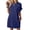 Navy, variant on Summer Dresses for Women Casual Short Sleeve Crew Neck Sundresses Loose Mini Dress, XL