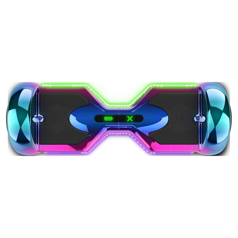 Hover 1 Eclipse Hoverboard w 8 in Wheels Ultrabright Customizable LED Headlights Built In Bluetooth Speaker 4 Hour Charge Time 7 MPH Max Speed