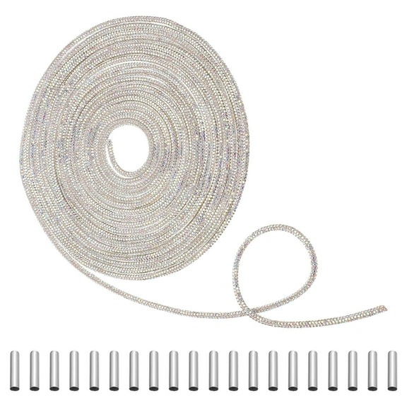 1 Set of Decorative  Hoody's Drawstring Fashionable Shoelaces Creative Crystal Shoe Lace