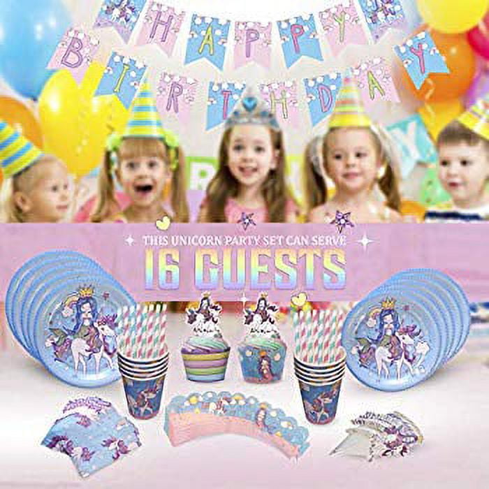 Me Creatif Decorations Unicorn Birthday Party Supplies Set Serves 16