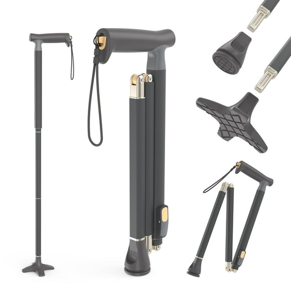 Bastón plegable Michael Graves para hombre y mujer: estabilidad y estilo. Bastón plegable. Bastones para adultos mayores.