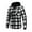 Black-button down flannel shirts for men, variant on Plaid Shirt Men Long Sleeve Flannel Hooded Full Zip Thick Jackets Fleece Casual Long Sleeve Coats with Pockets Black,S