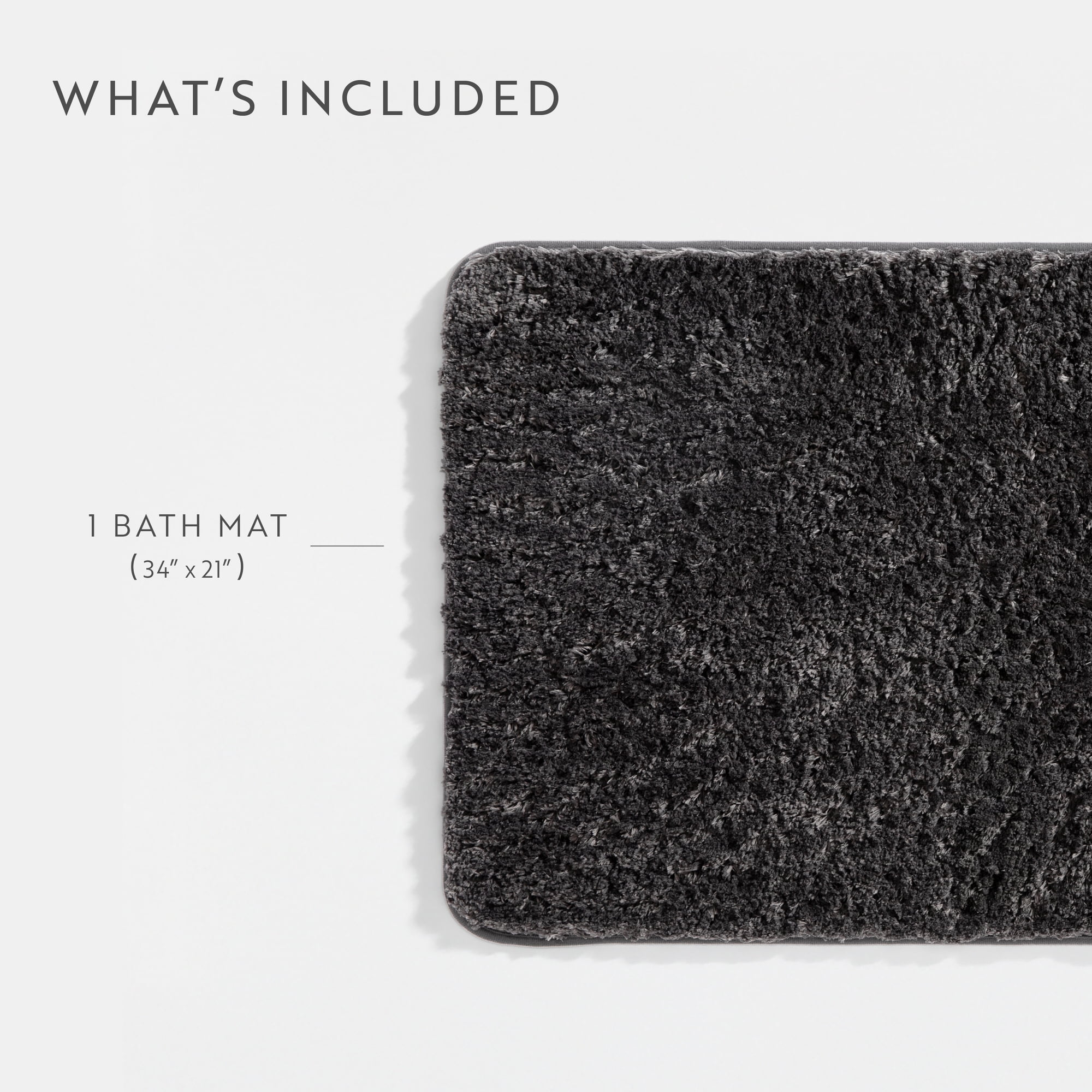 Plush Absorbent Bath Mat Rug with Anti-Skid Rubber Backing - Comfort Canopy