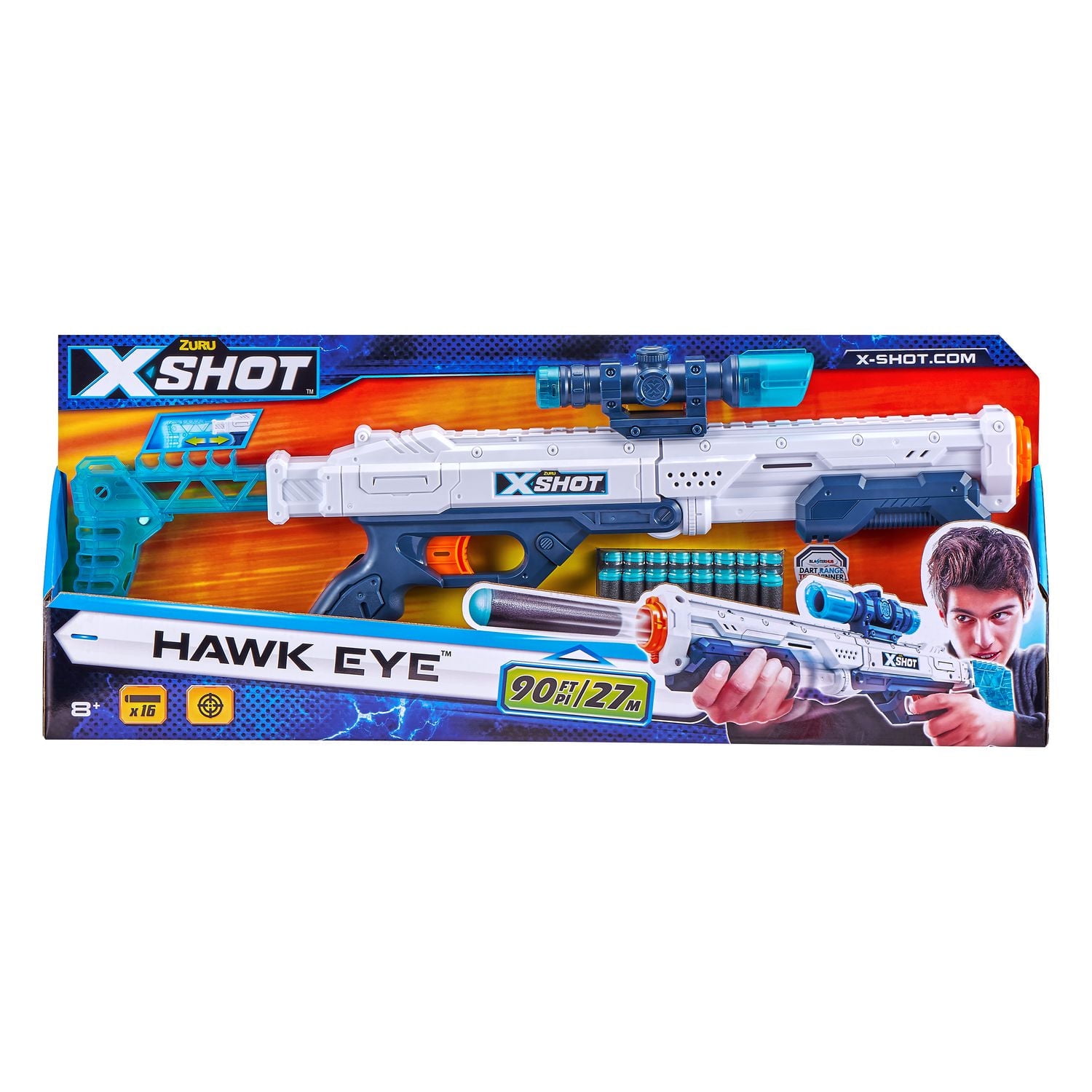 X-Shot Excel Hawk Eye Foam Dart Blaster - Walmart.ca