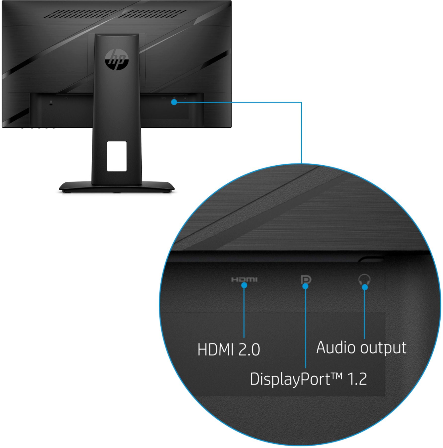 HP Ecran X24ih 60,5cm (23,8) Full HD Gaming Moniteur HDMI/DP