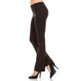 thumbnail image 2 of JJJ Fashion Women's Cotton Flare Yoga Pants Fold Over Waistband - Made in USA, 2 of 3