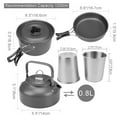 thumbnail image 4 of Bangcool 9PCS Camping Cookware Set Portable Multipurpose Outdoor Cookware Set for Picnic, 4 of 9