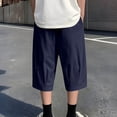 thumbnail image 5 of Mavick Sweatpants for Men Summer Sweat Shorts Elastic Waist Athletic Casual Drawstring Pocketed 3/4 Pants, 5 of 9