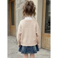 thumbnail image 5 of Afdoent Girls Cardigan Sweater Casual Open Front Knitted Sweater Basic Pullover Fall Clothes for Kids 6-8 Years, 5 of 7