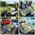 thumbnail image 6 of Golf Cart Seat Covers for 2 Seater,Snowman Microfiber Cart Seat Towel Blanket,Christmas Green Balls Snowflakes Farmhouse Plaid Absorbent NonSlip Bench Seats Protector for Golf Course 51"x31", 6 of 9