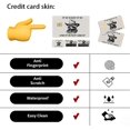 thumbnail image 3 of 4pcs credit Card skins - credit skin funny - Cute But Feral Raccoon Debit Card Cover Sticker,Humorous Waterproof Debit Skins, Removable Anime Style Decals for Customizing ID & Transit Cards, 3 of 7
