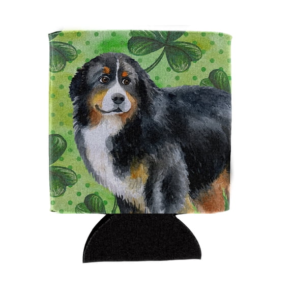 Bernese Mountain Dog St Patrick's Can or Bottle Hugger