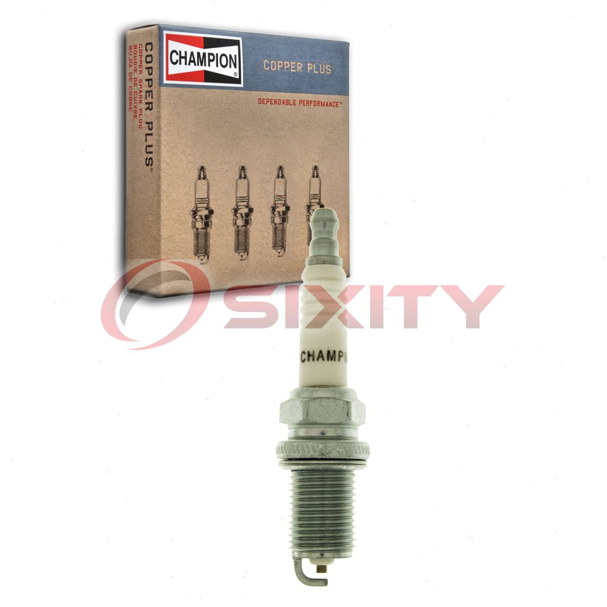 Champion Copper Plus Spark Plug - RC7YC Fits select: 2002-2004 JEEP GRAND CHEROKEE, 2005-2007 DODGE DAKOTA