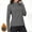Gray, variant on APEXFWDT Women's Mock Neck Thermal Shirts Long Sleeve Light Fleece Base Layer with Thumb Hole for Women Cold Weather,XXL,Army Green