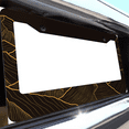 thumbnail image 6 of 1 Pcs Golden Mountain and Moon Illustration License Plate Frame, License Plate Cover for Car Decorative Parts, Aluminum License Plate Bracket Holder Rust-Proof for US Standard Car, 6 of 8