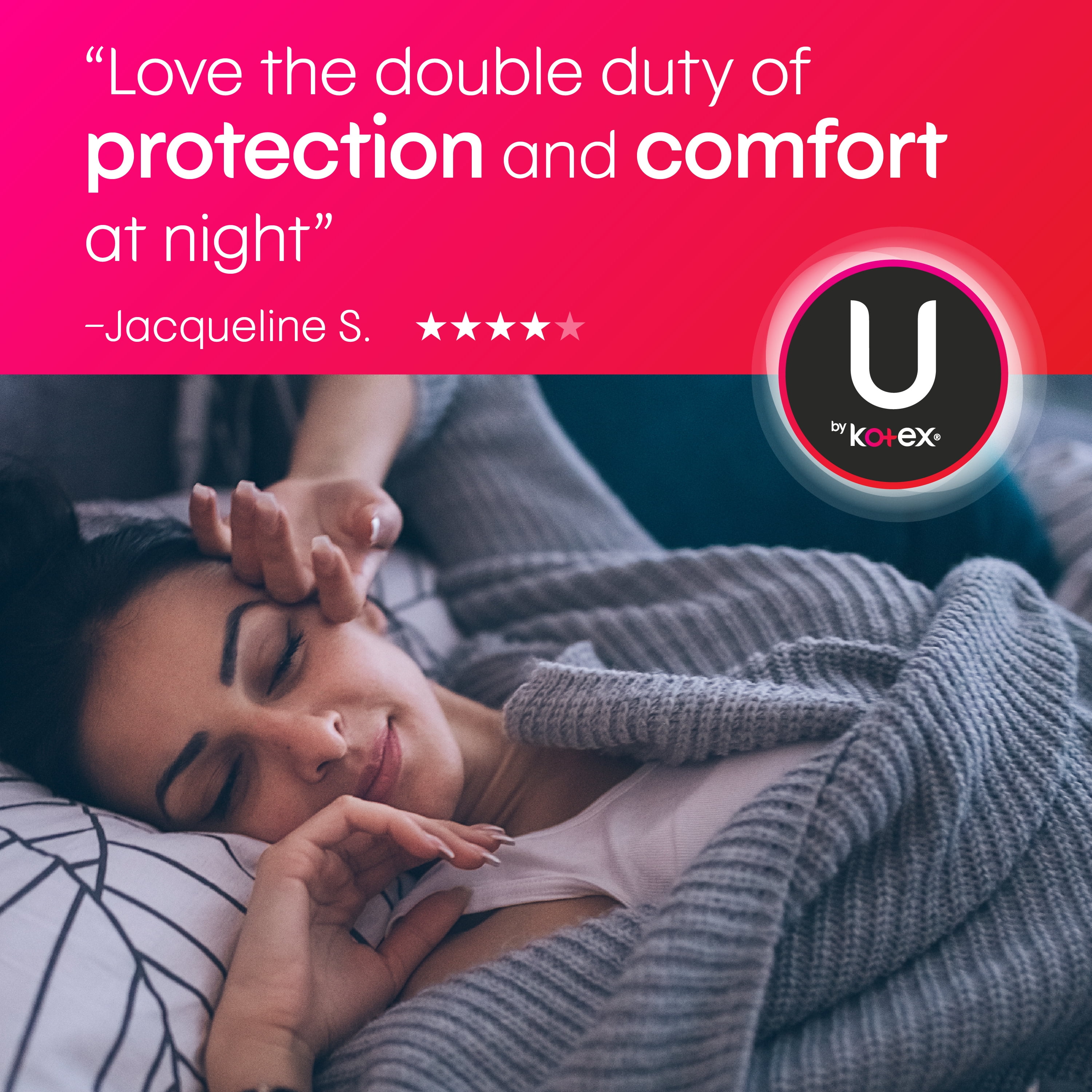 U By Kotex Security Maxi Pads With Wings Overnight Unscented 70 Count Walmart Com Walmart Com