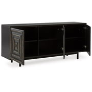 Signature Design by Ashley Fair Ridge Black & Brown Accent Cabinet