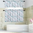 thumbnail image 7 of EastVita Floral Print Valance Curtains for Kitchen, Multicolor Watercolor Flowers Design Rod Pocket Valance Curtains for Windows Kitchen Cafe Curtains, 54" x 15", Coral/Green/Blue, 7 of 7