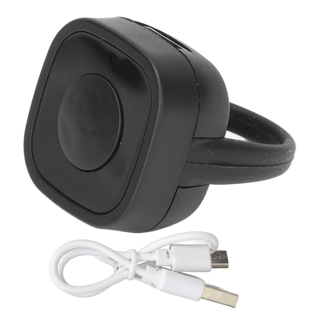 Control remoto con cambio de página, carga por Bluetooth, anillo de desplazamiento de video, controlador de punta de dedo