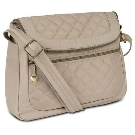 Handed Champagne Interior Pack - Anti-Theft Quilted Convertible Handbag with RFID Wallet, Champagne