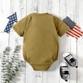 thumbnail image 2 of URMAGIC 0-24 Months Baby Girls Boys American Flag Logo Short Sleeve Romper Tops, 2 of 9