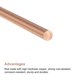 thumbnail image 4 of Barra de lathe de cobre sólido de 2,3,4 mm de diámetro y 300 mm de longitud para manualidades DIY 3 en 1, 4 of 5