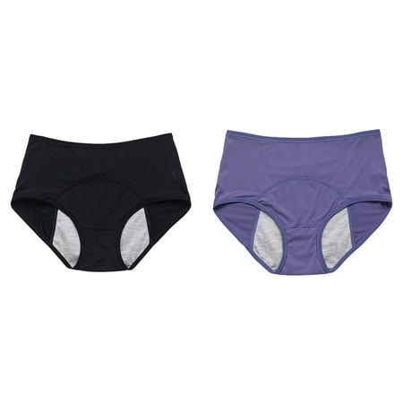 Lojoutye 2 Pack(Black 1PCS & Blue 1PCS) Multipack Sheer Mesh Panties 40 To 150Kg Plus Lower Abdomen Waist Trainer Size L To