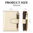 thumbnail image 3 of (2 pack) FALAN MULE Small Wallet for Women Genuine Leather Bifold Purse RFID Blocking Card Holder, 3 of 9