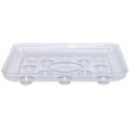 thumbnail image 1 of WWS-CWP SQDS-1400 Heavy Gauge Footed Square Carpet Saver Saucer, 14-Inch by 14-Inch, Clear, 1 of 4