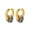 Style 3, variant on Women's Stainless Steel Natural Stone Hoop Earrings Huggie Statement Ear Studs Style 11