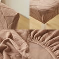 thumbnail image 4 of Funda de silla de poliéster lavable para sillas de comedor, oficina y restaurante, elástica, resistente a las manchas, en gris, beige, verde, café, 1 pieza, 4 of 7