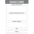 thumbnail image 2 of Office and work comment and Suggestion Cards 100 sheets per pack Suggestion Box Cards for events and meetings- Improvement Suggestion Cards 4 x 6 Inches, 2 of 2