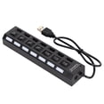 thumbnail image 2 of Hub, Compatible Con Estación De Acoplamiento USB1.1/1.0, Concentrador De Escritorio Con Concentrador USB, Negro Para PC Para Transmisión De Datos, 2 of 7
