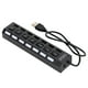 thumbnail image 2 of Estación De Acoplamiento USB Hub De 7 Puertos ANGGREK Negro 7 Interruptores De Alimentación Independientes 480 Mbps, 2 of 7