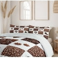 thumbnail image 6 of Ambesonne Coffee Duvet Cover Sets, Roasted Coffee Beans, 2-Queen, Brown White, 6 of 6