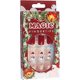 thumbnail image 4 of BSLVWG 24 Pcs Christmas False Nails Short, Red Press on Nails with Snowman, Pretty Square Fake Nails Short with Nail Glue, Stick on Nails for Women, F, 4 of 5