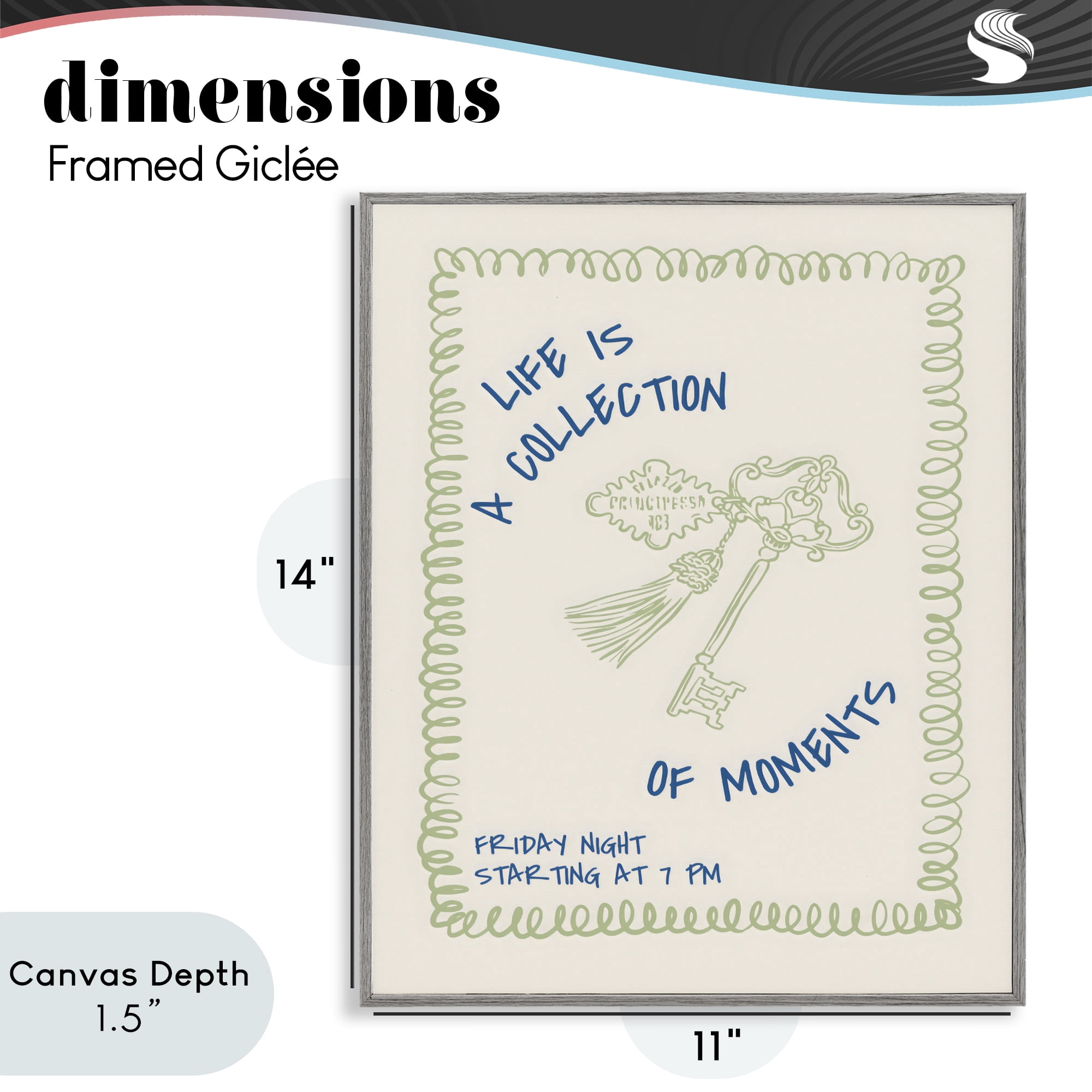 Stupell Industries A Collection of Moments Gray Framed Giclee Art, design by The Prints Vibe