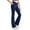 Navy-02, variant on Sentuca Girls Leggings Size 12 Years, Solid Color Casual Flare Pants with Pockets Comfort Slim Fit Yoga Pants for Kids Clothes
