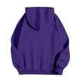 thumbnail image 5 of Mohiass Womens Oversized Hoodies Long Sleeve Plain Basic Fleece Sweatshirts 2025 Fall Winter Pullover Tops with Pocket Dark Purple S, 5 of 5