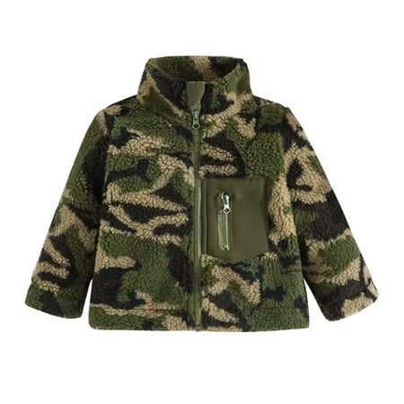 

Toddler Coats Outdoor Jackets Baby Girls Clothes Boys Long Sleeve Winter Camouflage Zipper Warm Outwear Fashion Windbreakers For Kids Children s Outfits 6 Months-9 Months Camouflage