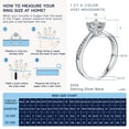 thumbnail image 6 of MomentWish Promise Ring for Women, 1 Carat Moissanite Engagement Ring 925 Sterling Silver Wedding Band Size8, 6 of 9